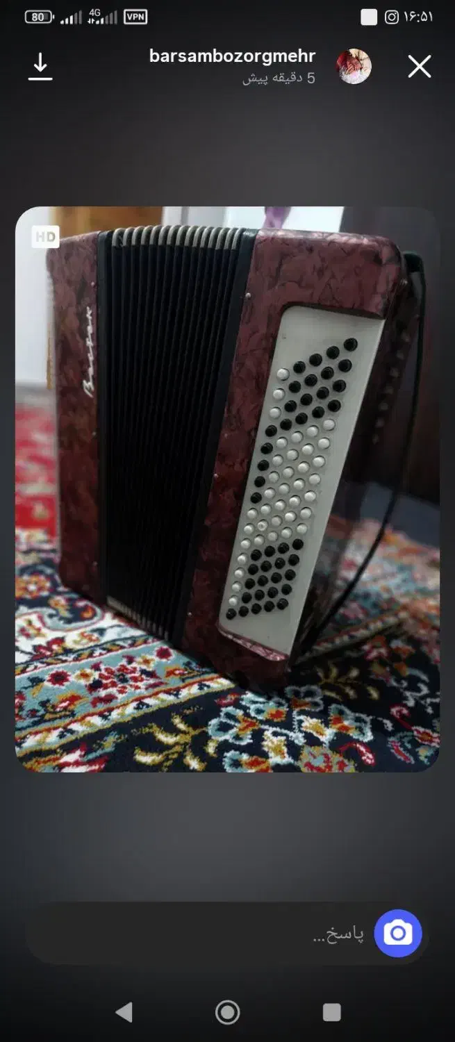 اکردوئن ابزار موسیقی|پیانو، کیبورد، آکاردئون|اسلام‌شهر, شهرک واوان|دیوار