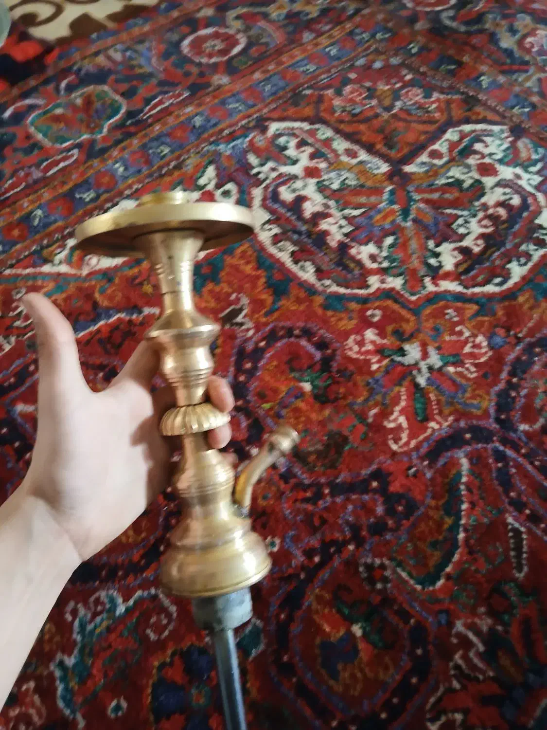 دو عدد قلیان برنجی|صنایع دستی و سایر لوازم تزئینی|مراغه, |دیوار