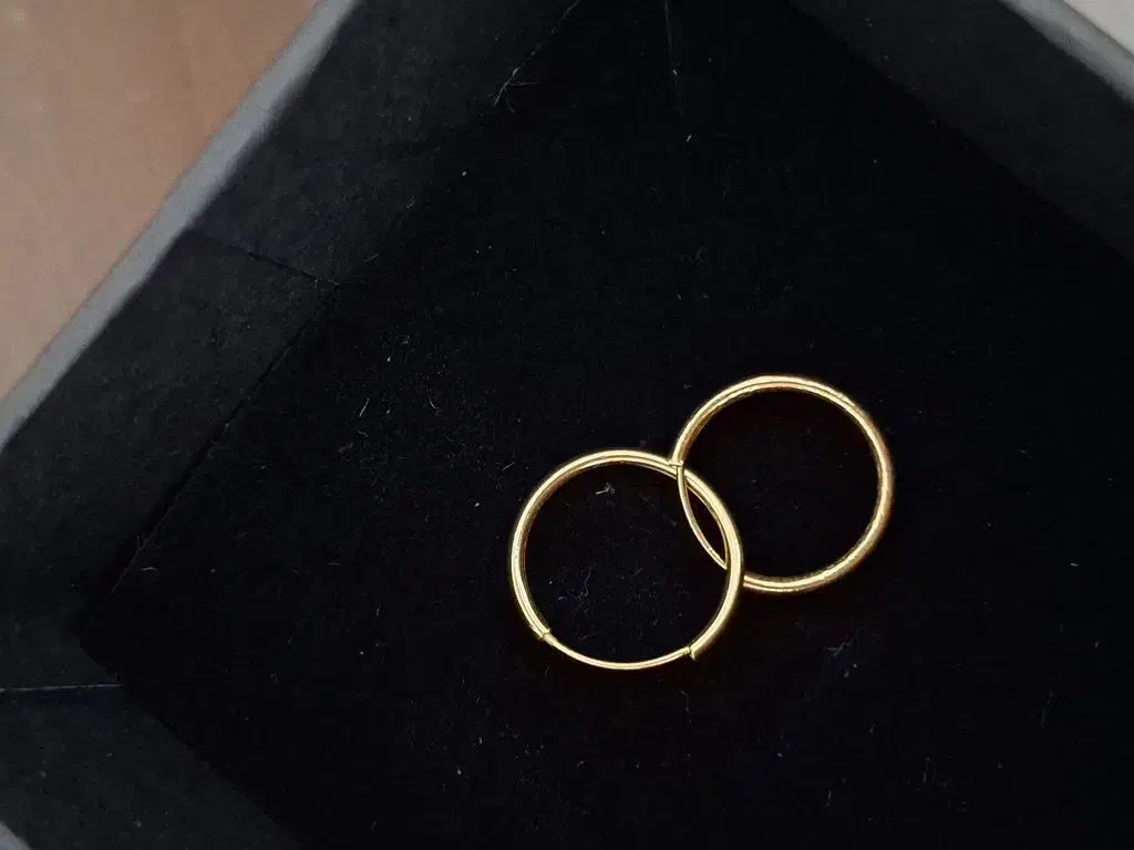 گوشواره طلا حلقه ای ساده|جواهرات|تهران, حشمتیه|دیوار