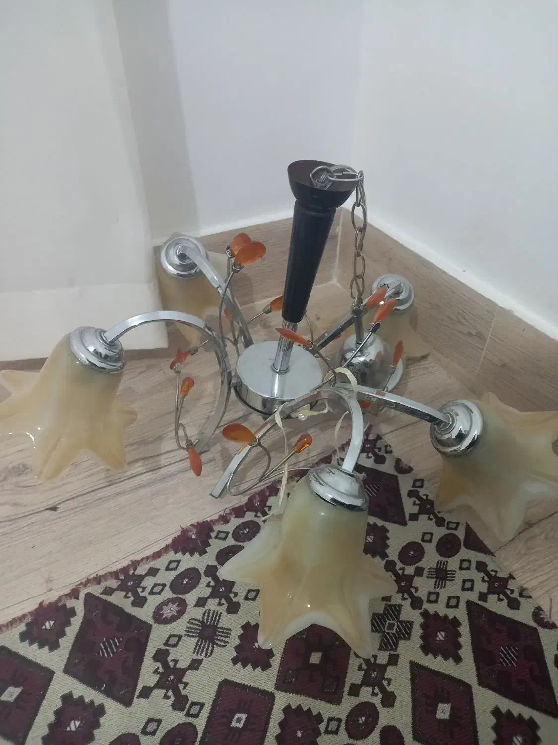 لوستر ۵ شاخه|لوستر و چراغ آویز|زنجان, |دیوار