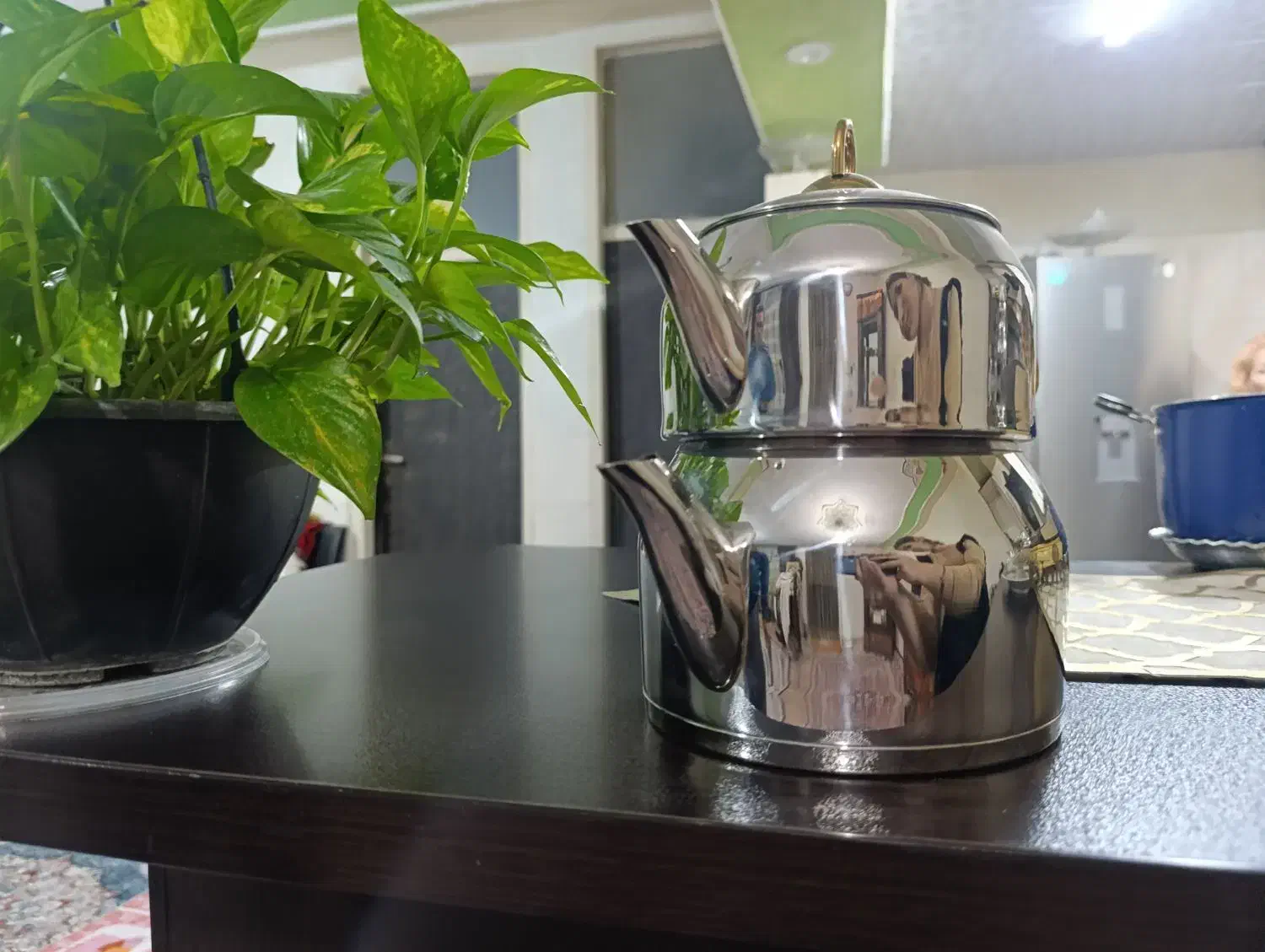 کتری قوری استیل یونیک|قوری، کتری، قهوه‌ساز دستی|هشتگرد, هشتگرد قدیم|دیوار