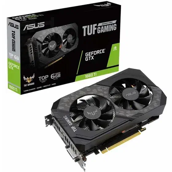 Asus gtx 1660 ti Top edition کارت گرافیک|قطعات و لوازم جانبی رایانه|شیراز, شهرک والفجر|دیوار