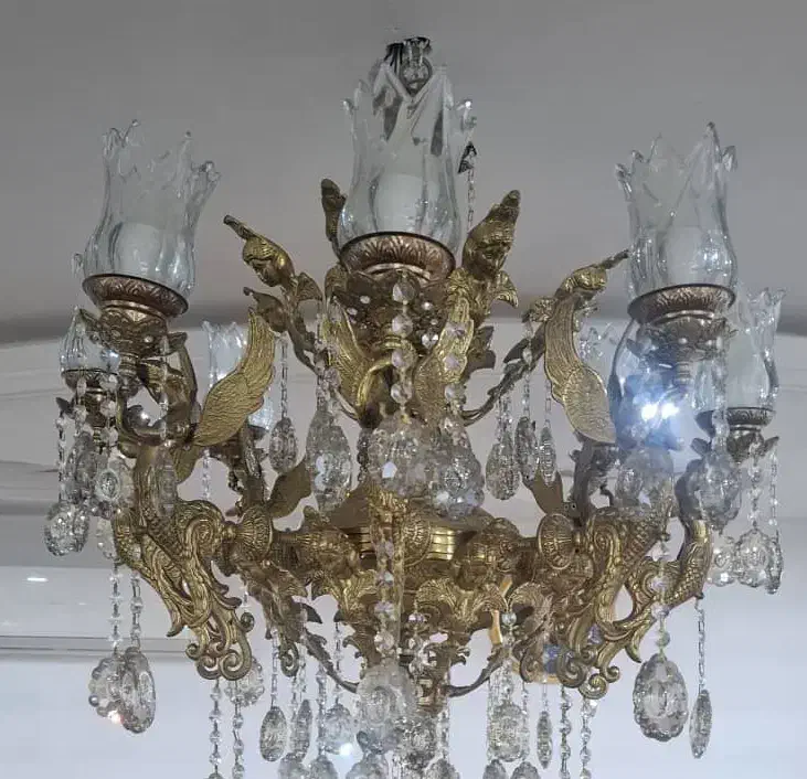 3عدد لوستر برنجی نو|لوستر و چراغ آویز|اراک, |دیوار