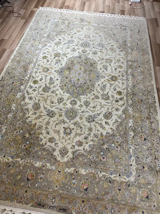 فرش دستبافت کرک ابریشم خسروزاد|فرش|تهران, خانی آباد نو شمالی|دیوار