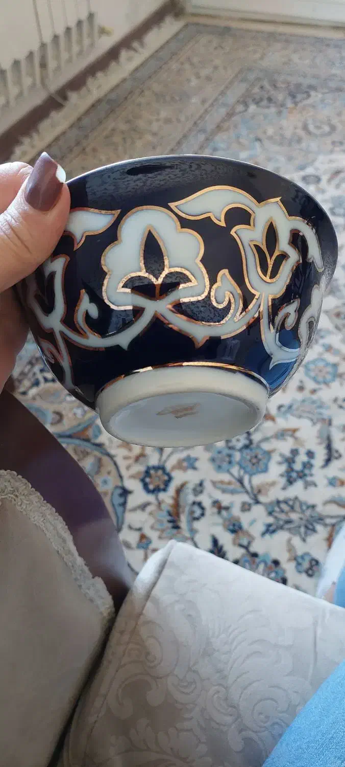 کاسه طلاکوب برند ناپولی|ظروف سرو و پذیرایی|چهارباغ, |دیوار