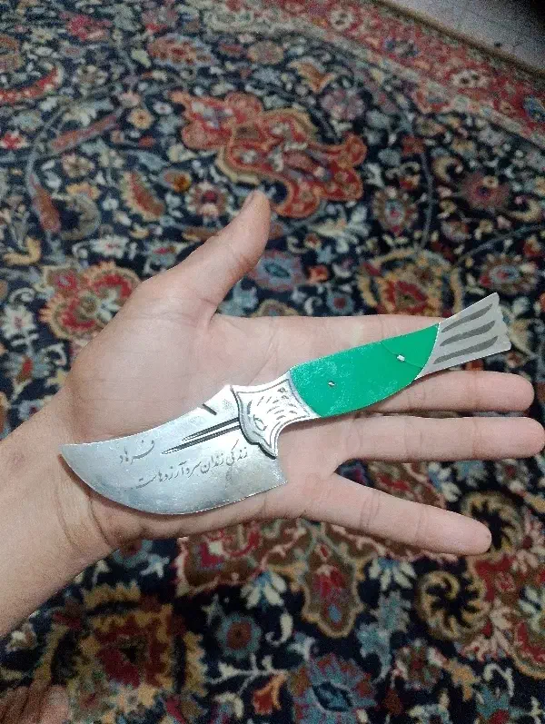 چاقوی سفیری تیز تیغه دست ساز|کلکسیون اشیاء عتیقه|کرمان, |دیوار