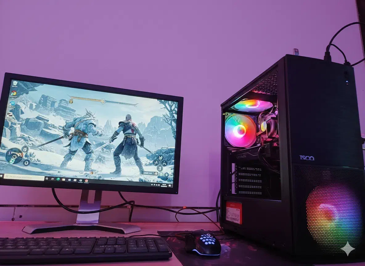 کیس کامپیوتر گیمینگ رم ۱۶ گرافیک 8 مانیتور 24|رایانه رومیزی|تهران, آذری|دیوار