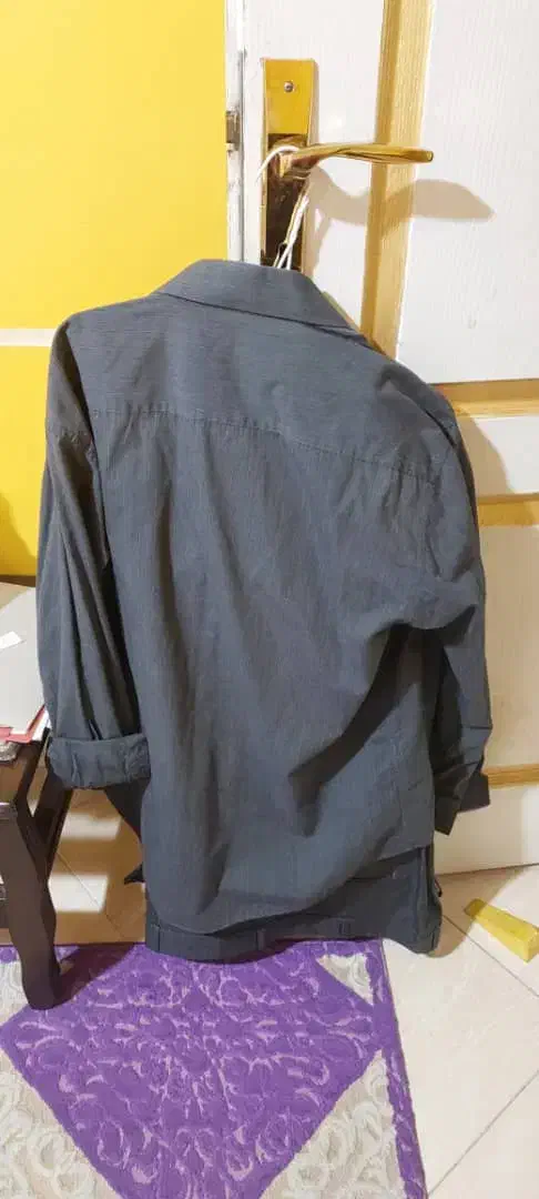 ست مردانه طوسی شیک (پیرهن کتانه + شلوار پارچهای)|لباس|تهران, دکتر هوشیار|دیوار