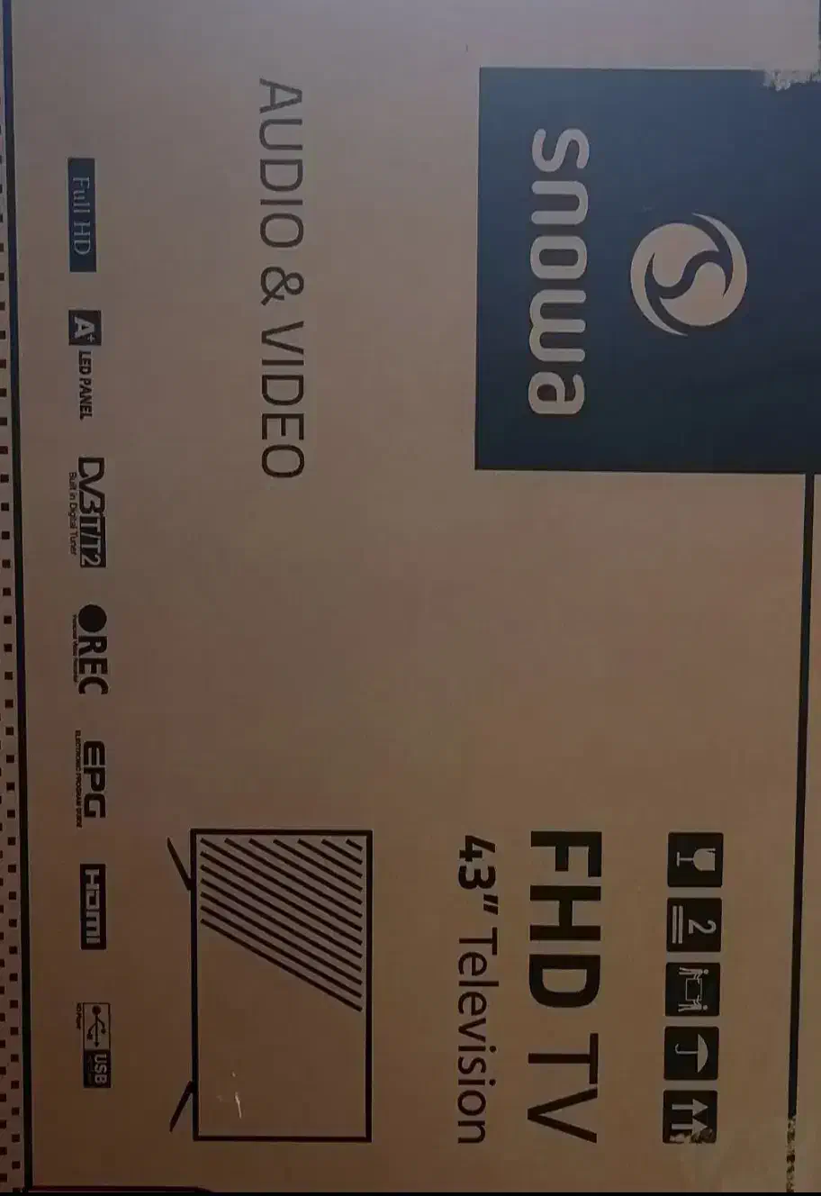 تلویزیون 43اسنوا|تلویزیون و پروژکتور|شیراز, چوگیاه‎|دیوار