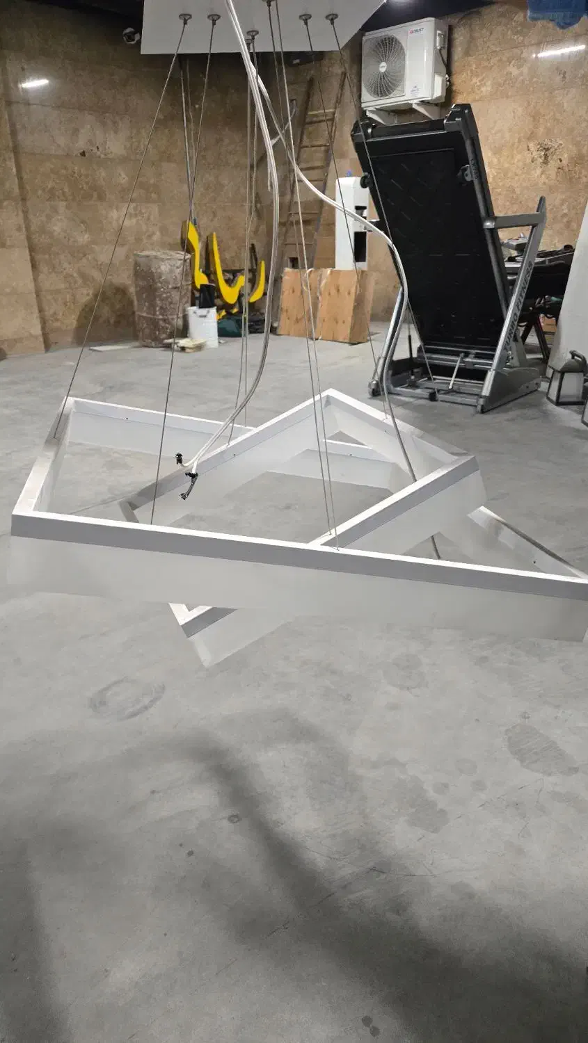 لوستر مربعی مدرن|لوستر و چراغ آویز|گرگان, |دیوار