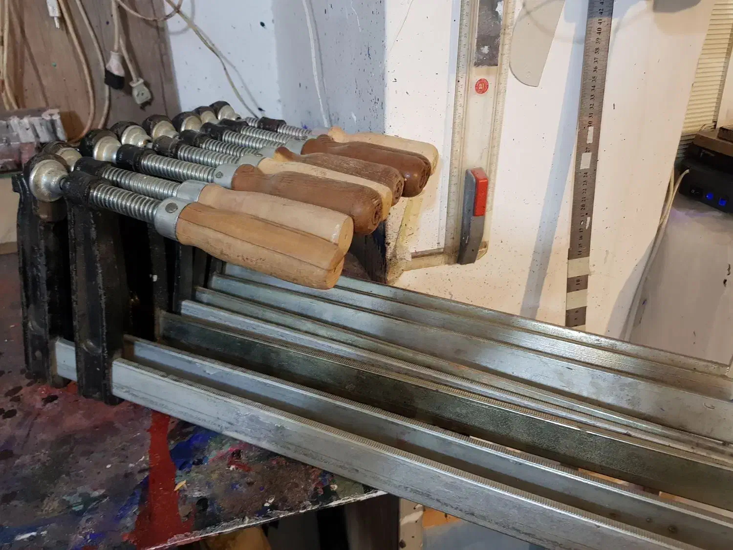 گیره دستی  کارنکرده. سایز۵۰ دهنه فک ۱۴ تعداد۸عدد|ابزارآلات|بومهن, |دیوار