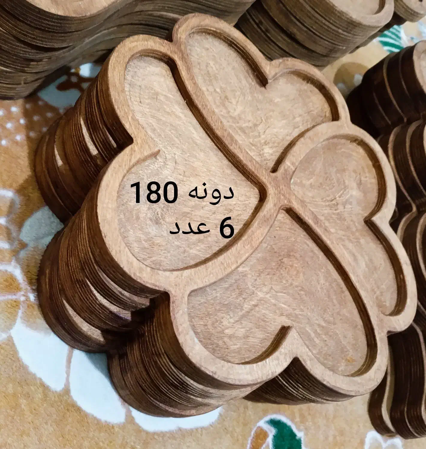 ظروف چوبی پذیرایی اصل|ظروف سرو و پذیرایی|ری, صفاییه (چشمه علی)|دیوار