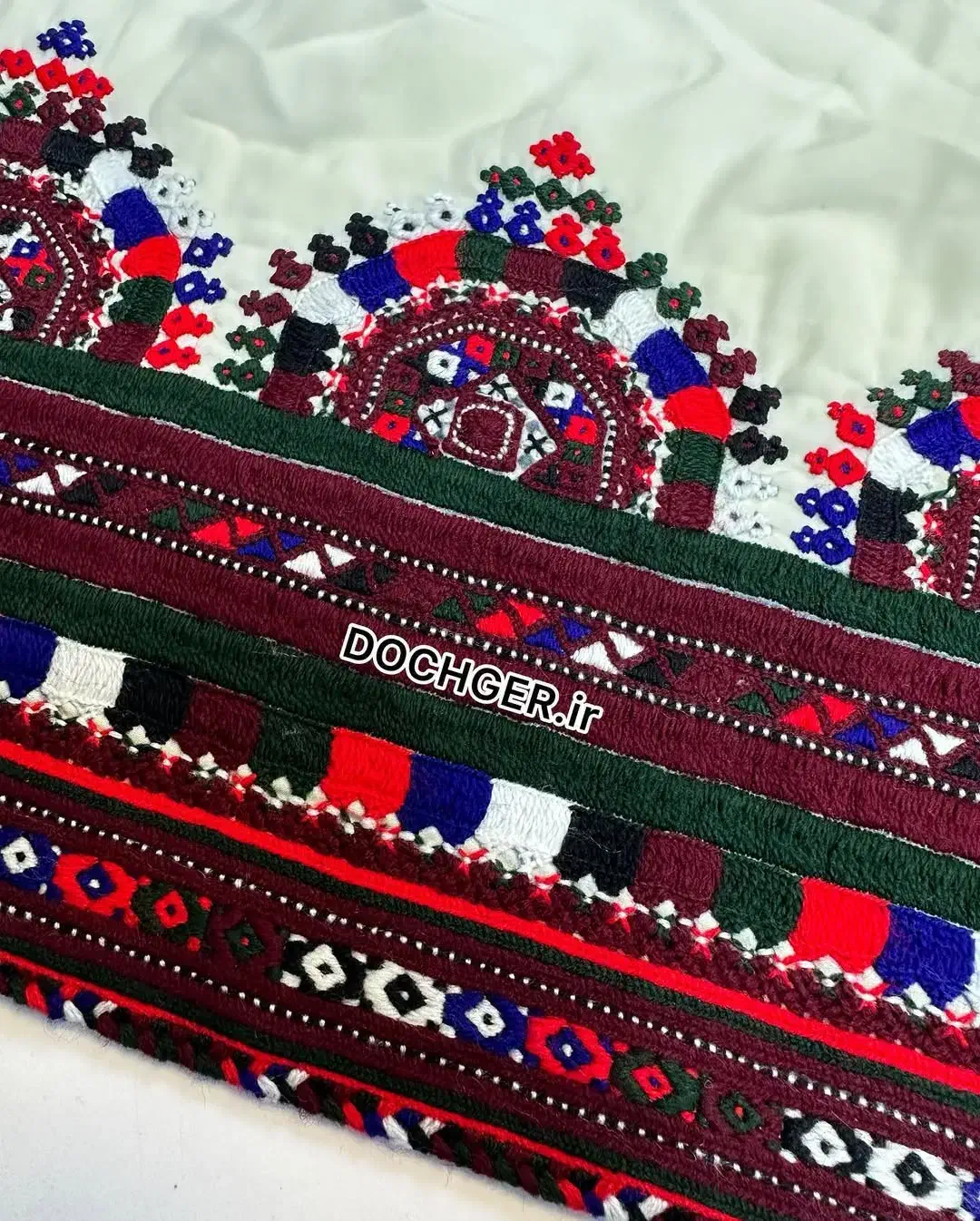 دوخت ایینه شیرازه سبزو تکه ای|لباس|ایرانشهر, |دیوار