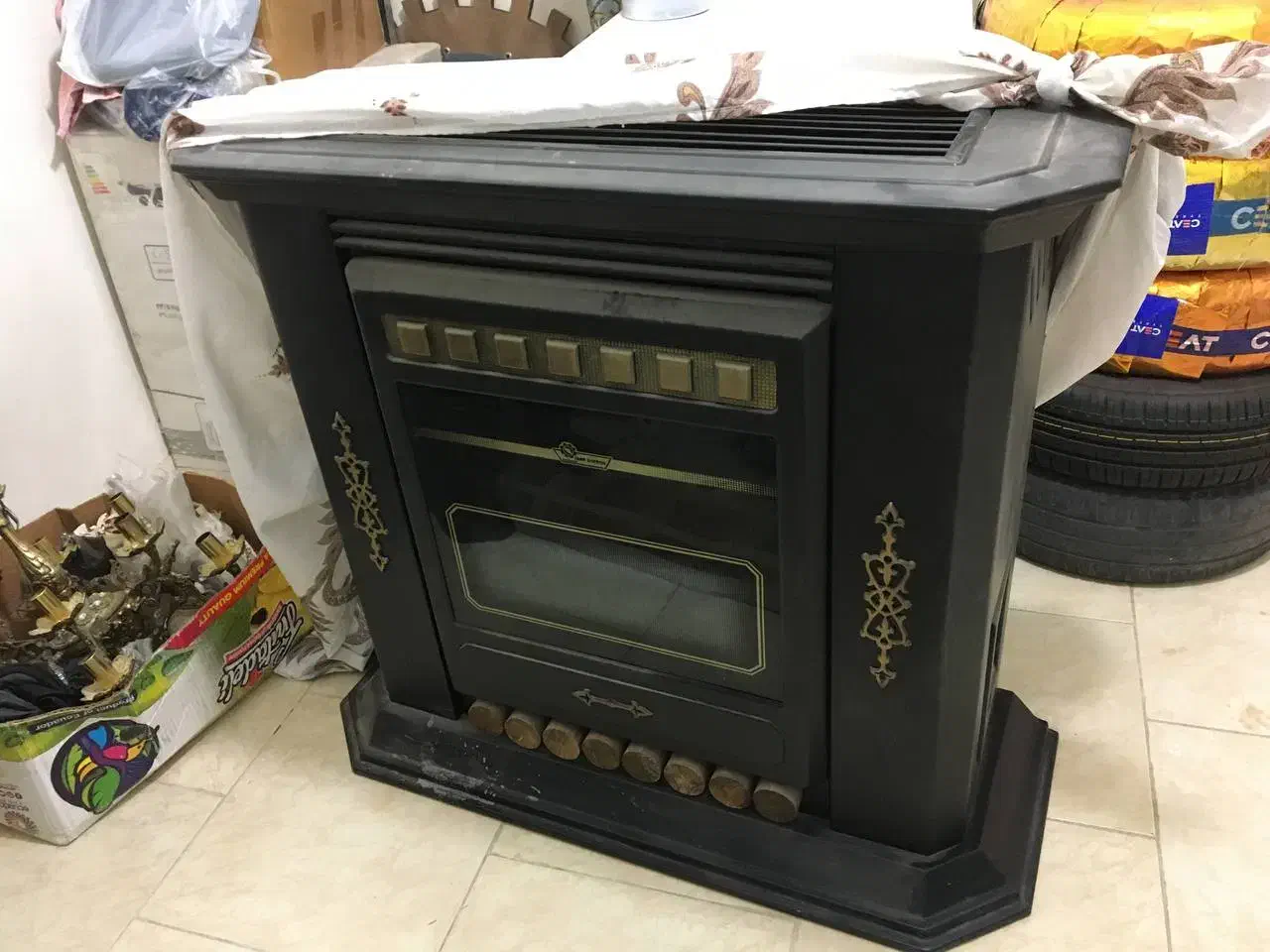 بخاری نو|بخاری، هیتر، شومینه|هشتگرد, شهرک گلها|دیوار