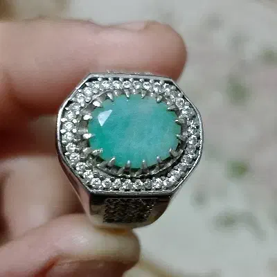 انگشتر مردانه سنگ زمرد|جواهرات|ایرانشهر, |دیوار