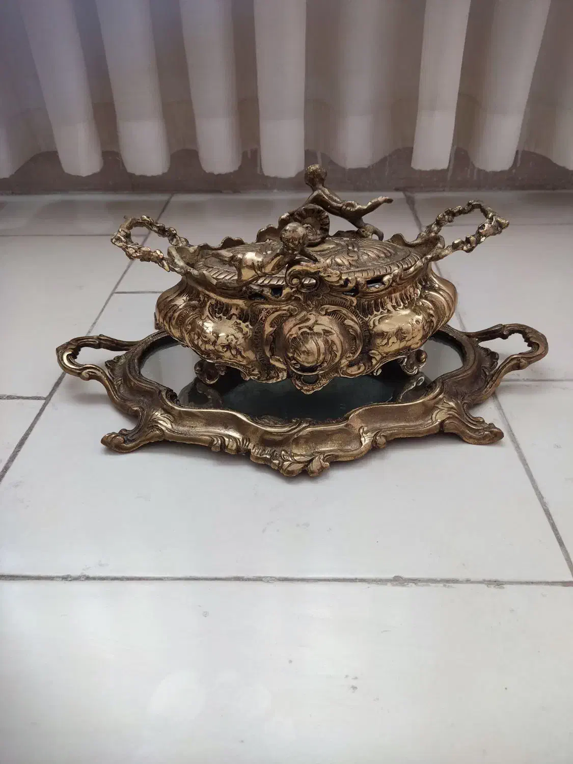 ظروف برنجی|کلکسیون اشیاء عتیقه|اسلامشهر, شهرک واوان|دیوار