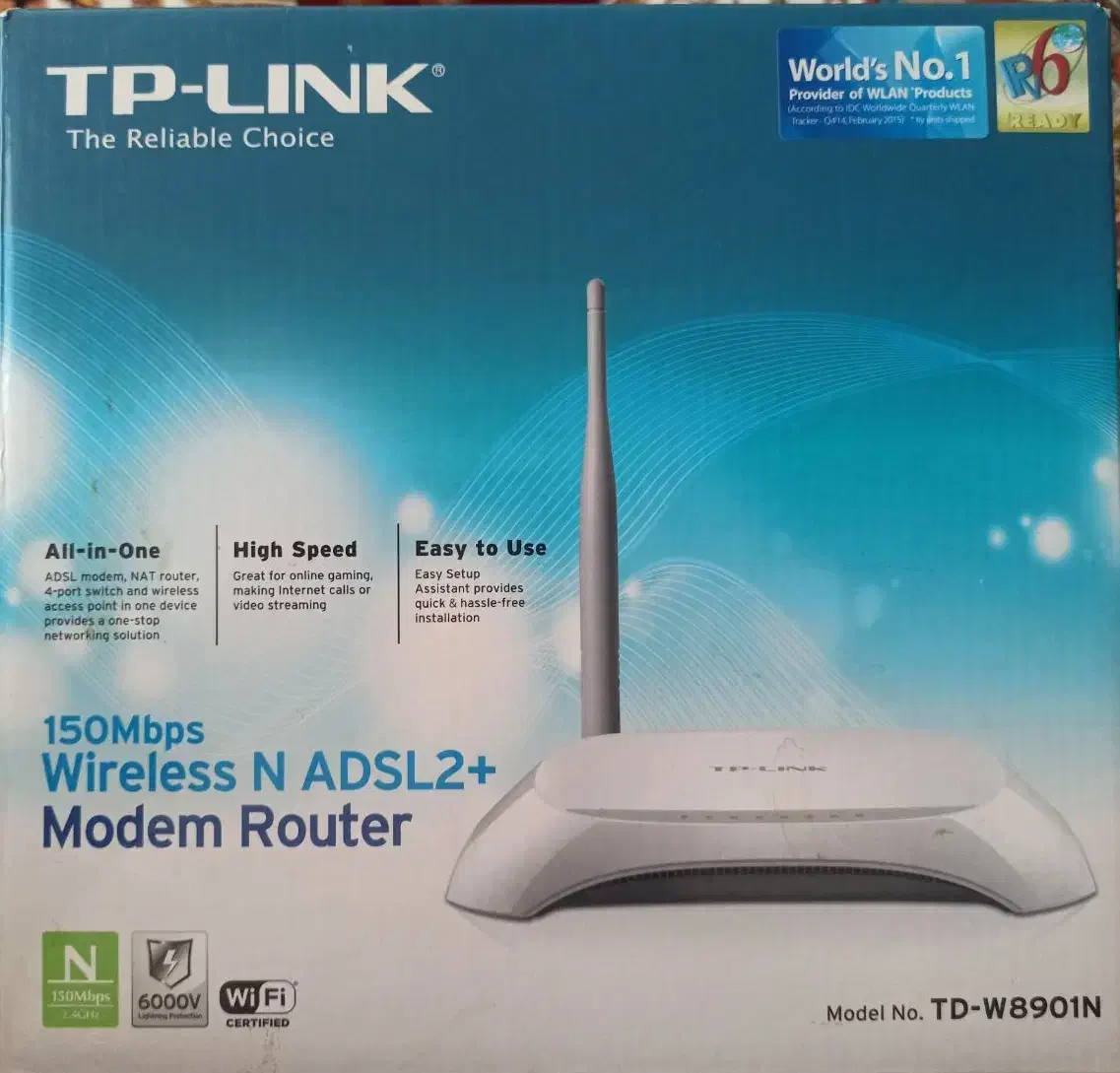 مودم TP-Link W8901N چهارپورت|مودم و تجهیزات شبکه|مرند, |دیوار