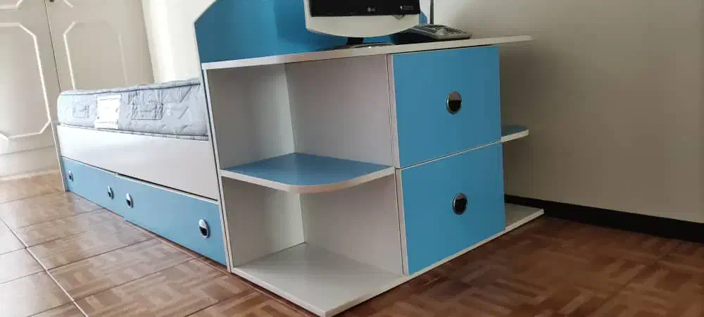 سرویس خواب نوزاد و نوجوان با تشک برند ساحل چوب|تخت و سرویس خواب|آمل, |دیوار
