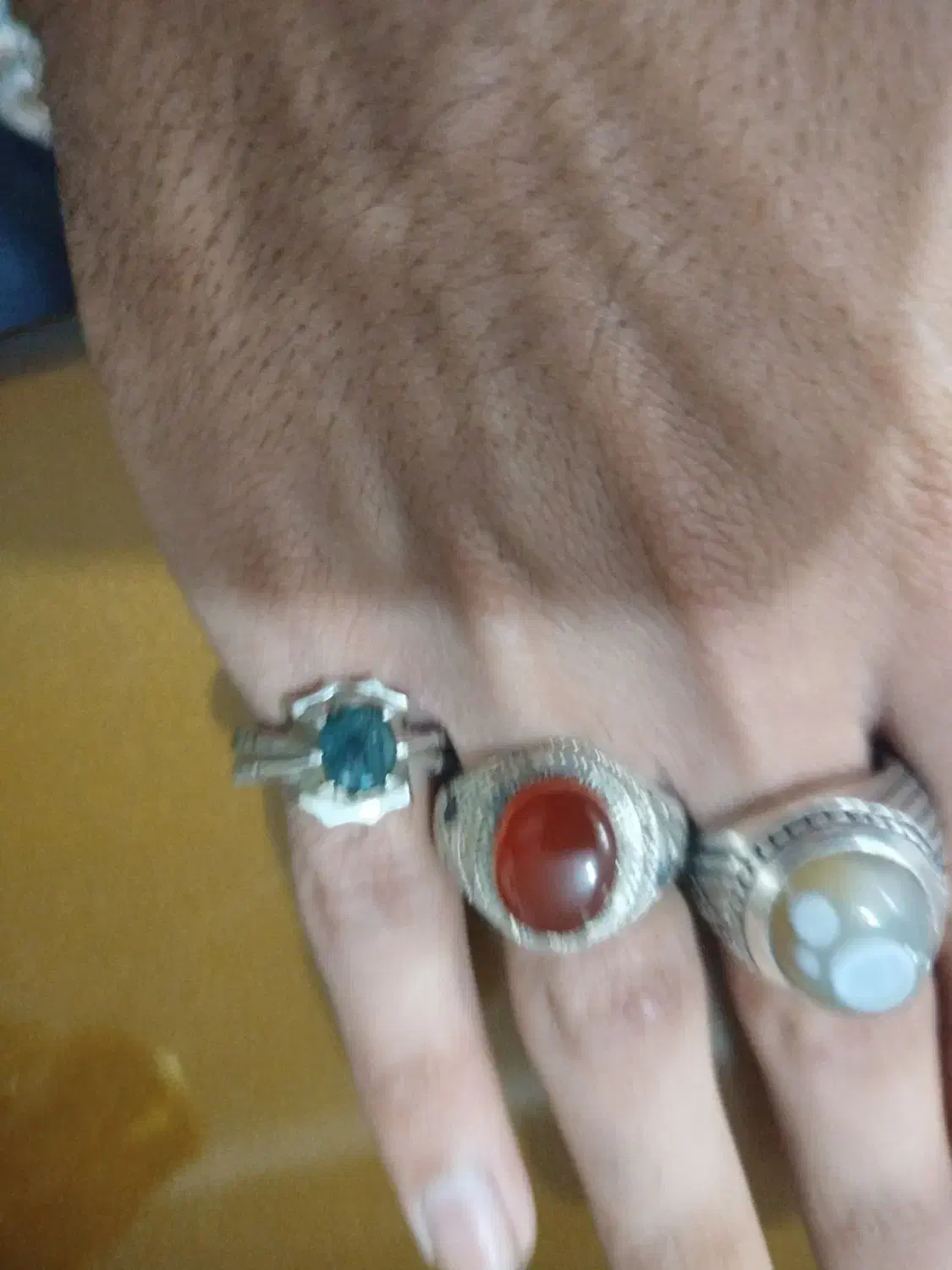 انگشتر باباقوری.زمرد.عقیق یمن بامخراج الماس|جواهرات|یزد, |دیوار