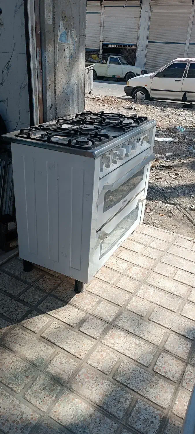 اجاق گاز طرح فر پنج شعله سالم|اجاق گاز و لوازم برقی پخت‌وپز|نسیم‌شهر, |دیوار