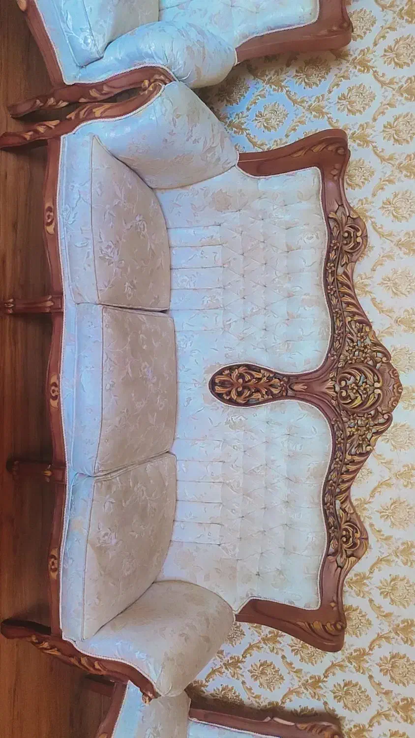 مبل سلطنتی 9نفره راحتی 4نفره میز ناهارخوری 5نفره|مبلمان خانگی و میز عسلی|مشهد, الهیه|دیوار