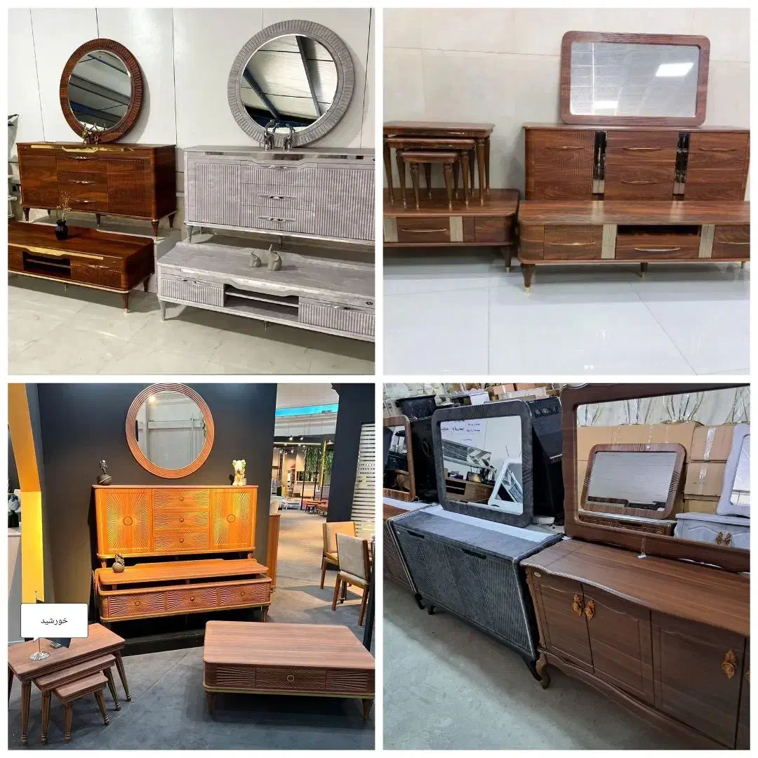 ست آینه کنسول کد ۷۶۰|بوفه، ویترین، کنسول|ارومیه, |دیوار