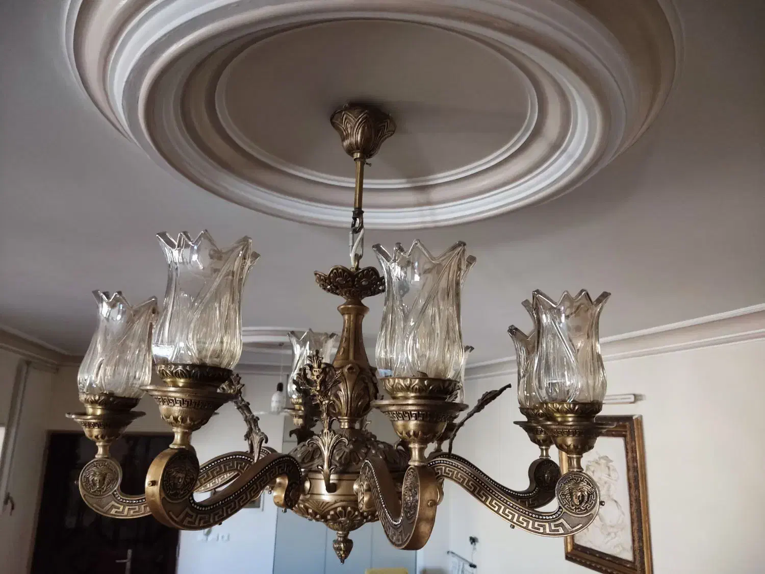 لوستر برنز|لوستر و چراغ آویز|محلات, |دیوار