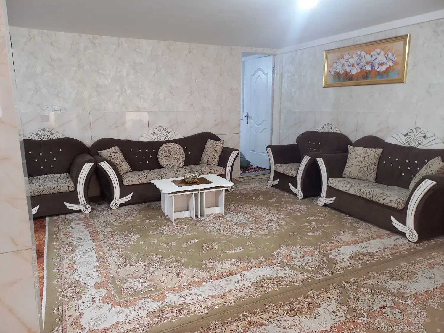 مبل۷نفره با میزعسلی|مبلمان خانگی و میز عسلی|ماهدشت, |دیوار