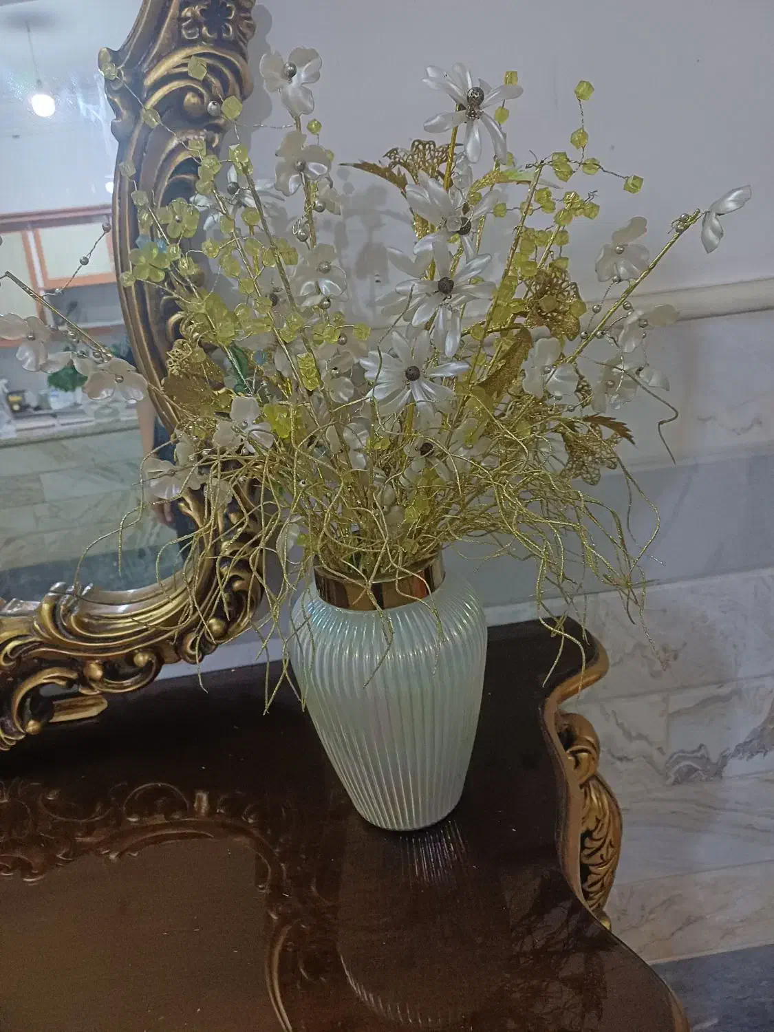 گل کریستالی|گل مصنوعی|قم, شاه ابراهیم|دیوار