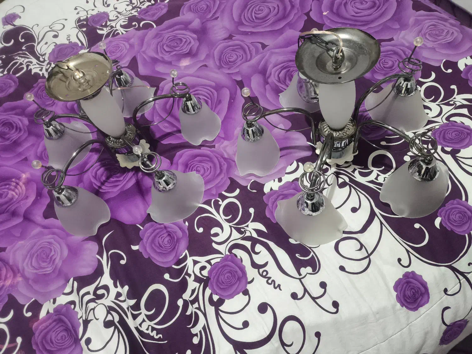 لوستر وارداتی ۵شعله|لوستر و چراغ آویز|مشهد, سراب|دیوار