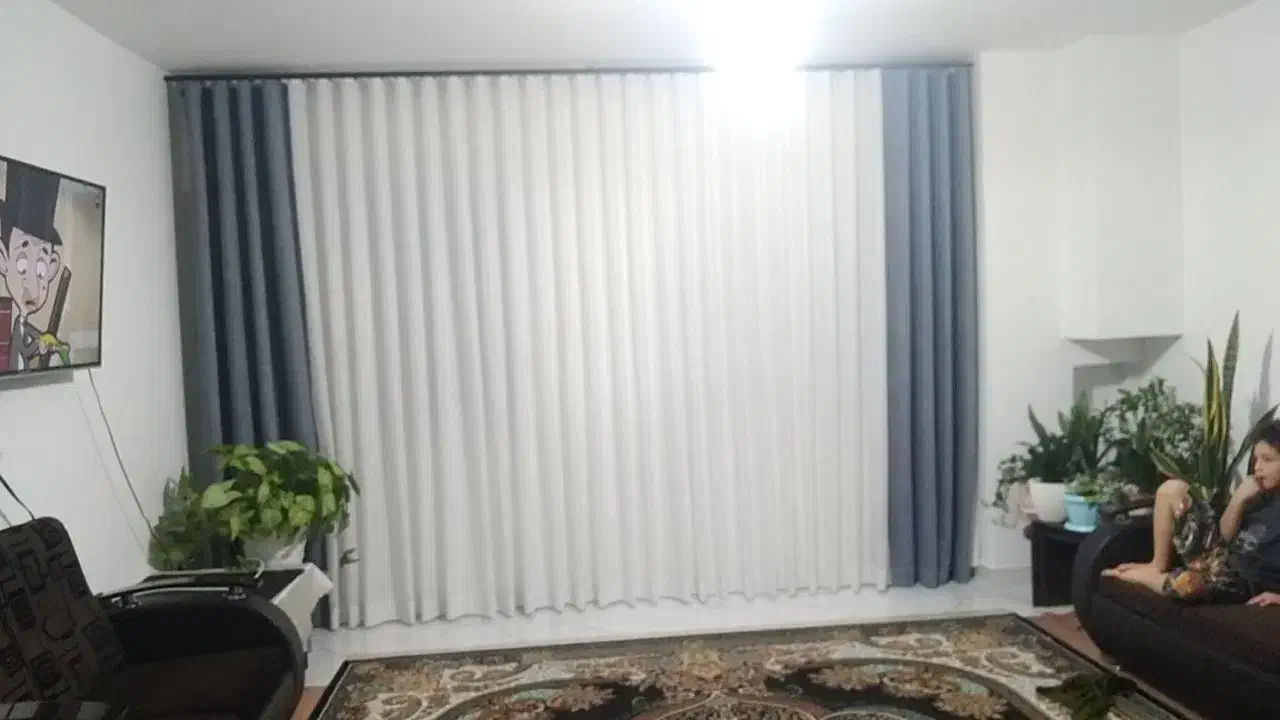 پرده نونو مینیمال چند ماه بیشتر نیست خریدم|پرده، رانر، رومیزی|هشتگرد, شهرک ولیعصر (مصلی)|دیوار