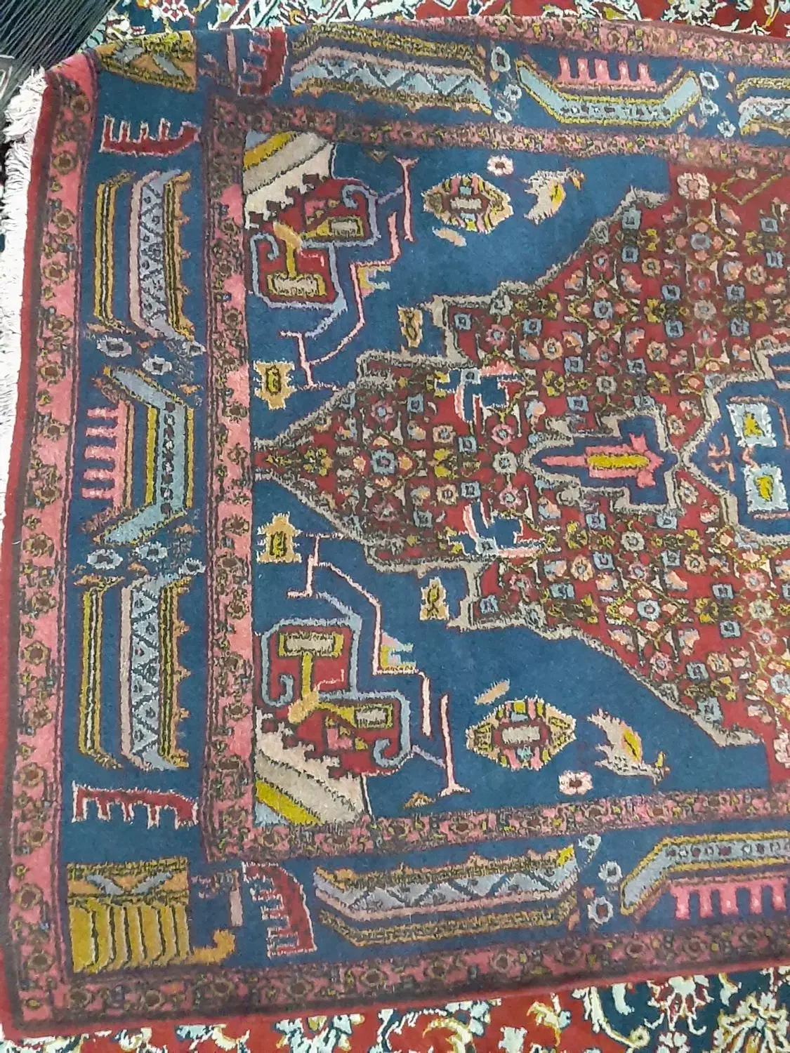 فرش کردی قدیمی|فرش|کرمانشاه, |دیوار