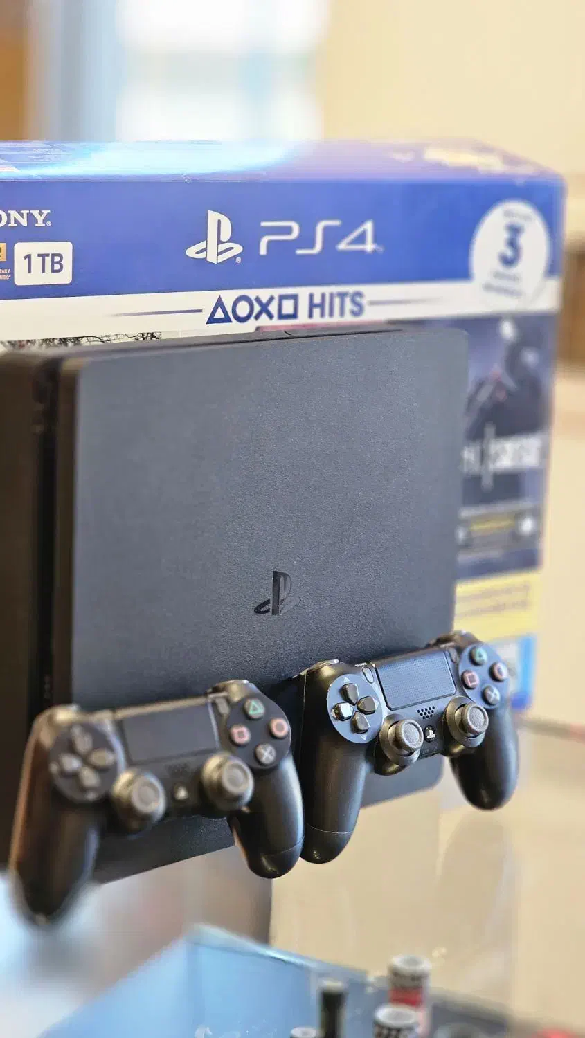 PS4 SLIM 1T 2215(دو دسته اصلی کپی خور)|کنسول، بازی ویدئویی و آنلاین|قزوین, |دیوار