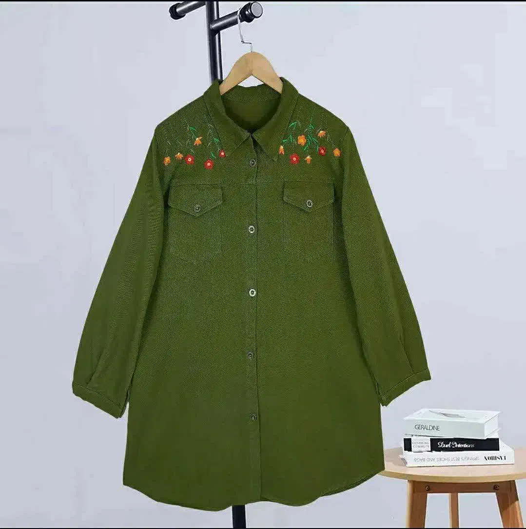 مانتو کتان ضخیم گل دوزی|لباس|اصفهان, قلعه طبره|دیوار