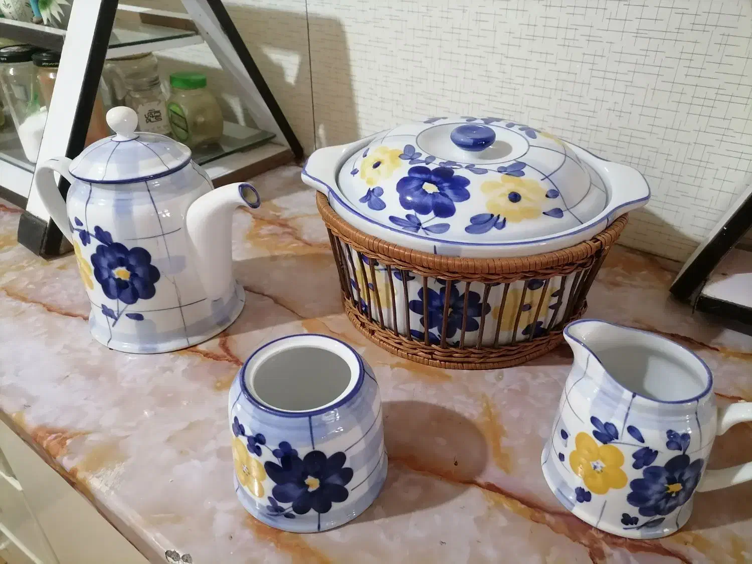 ظروف گل پنبه ای|ظروف سرو و پذیرایی|آبادان, |دیوار