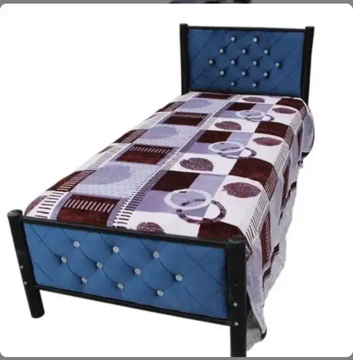 تخت یکنفره فلزی|تخت و سرویس خواب|کرمان, |دیوار