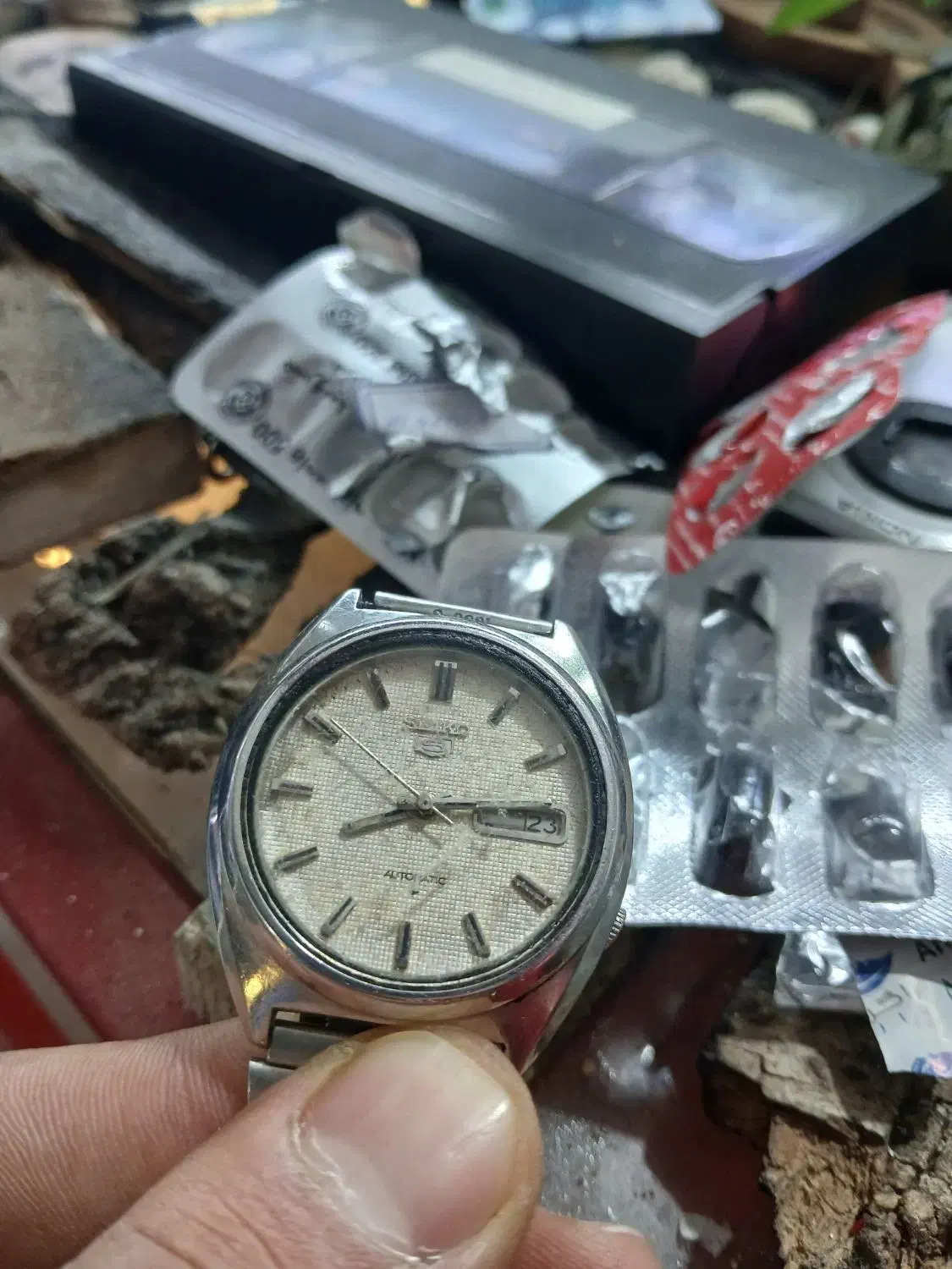 سیکو 5 ژاپنی اصل اصل اوتوماتیک بدون باطری|ساعت|هشتگرد, شهرک بعثت|دیوار