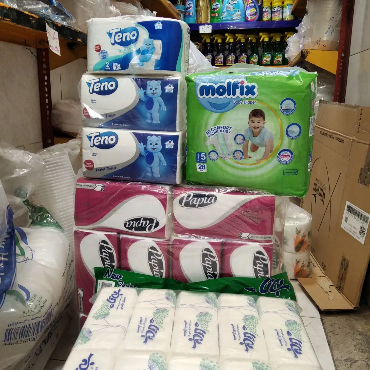 دستمال کاغذی تنو ۲۵۰ برگی ۷۰ هزارتومن|مواد شوینده و دستمال کاغذی|تهران, شکوفه|دیوار