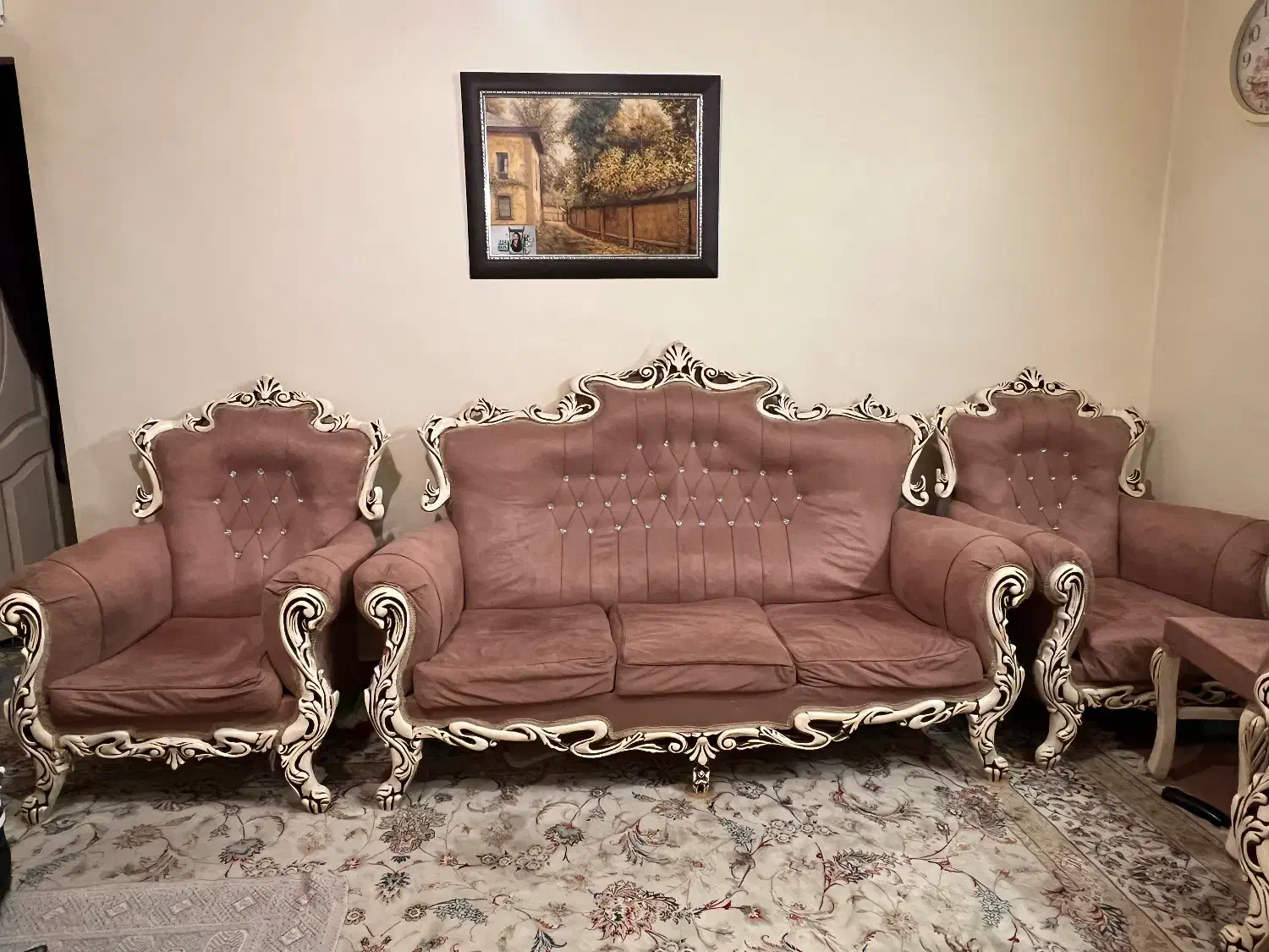 مبلمان ۷ نفره و میز و صندلی غذاخوری|مبلمان خانگی و میز عسلی|ری, فیروزآبادی|دیوار