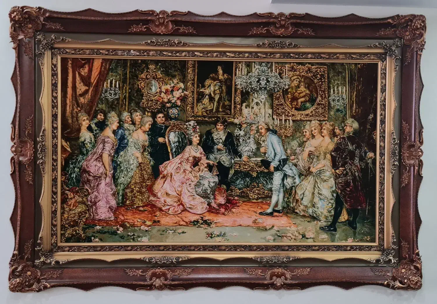 تابلو فرش دستبافت تبریز چله ابریشم امضادار|تابلو فرش|تهران, شاهین|دیوار