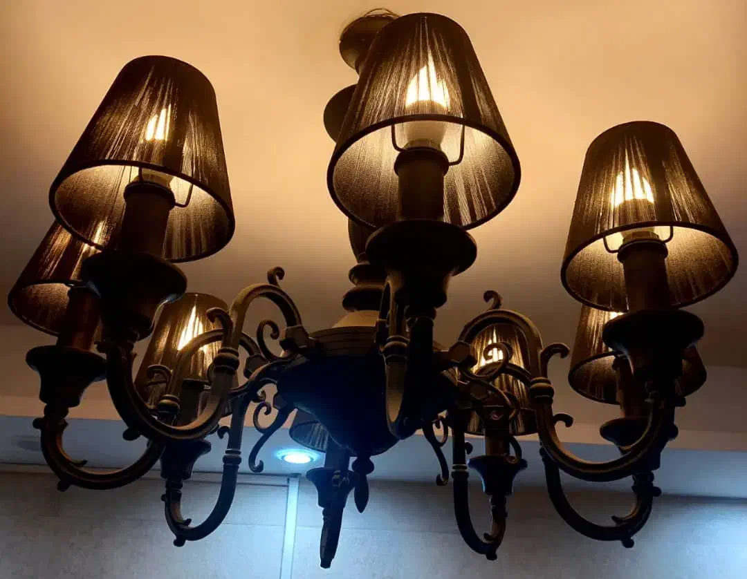 فروش فوری 4 عدد لوستر 8 شاخه|لوستر و چراغ آویز|قزوین, |دیوار