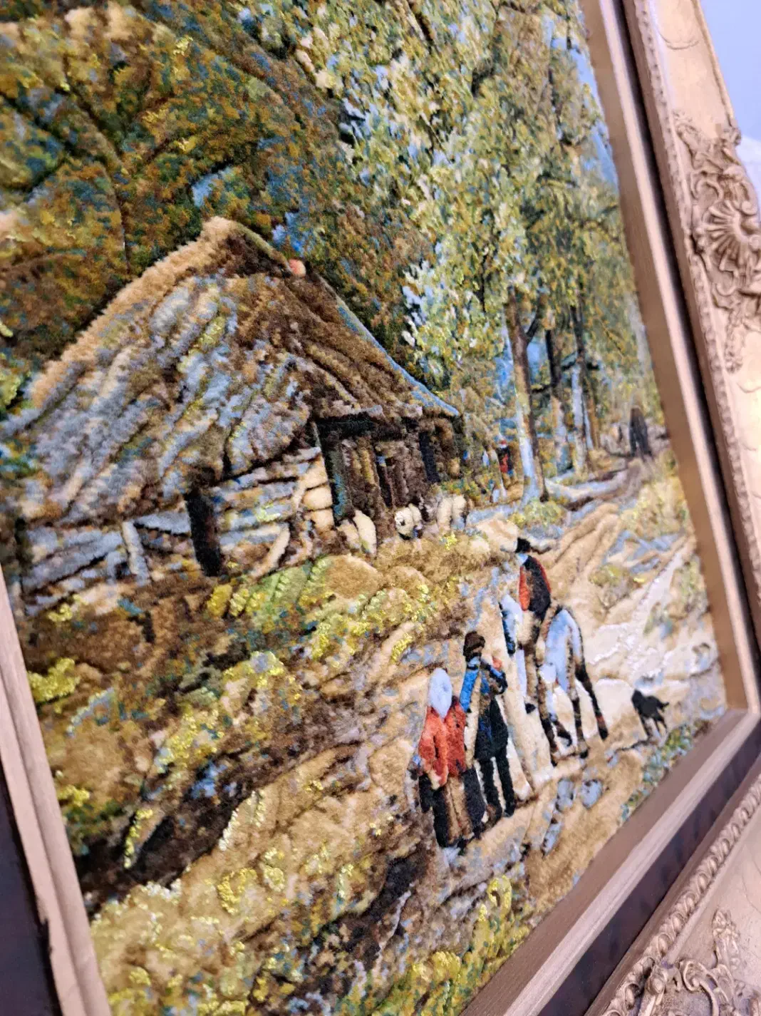 تابلو فرش دستبافت تبریز طرح خاص و کمیاب|تابلو فرش|تهران, هفت حوض|دیوار