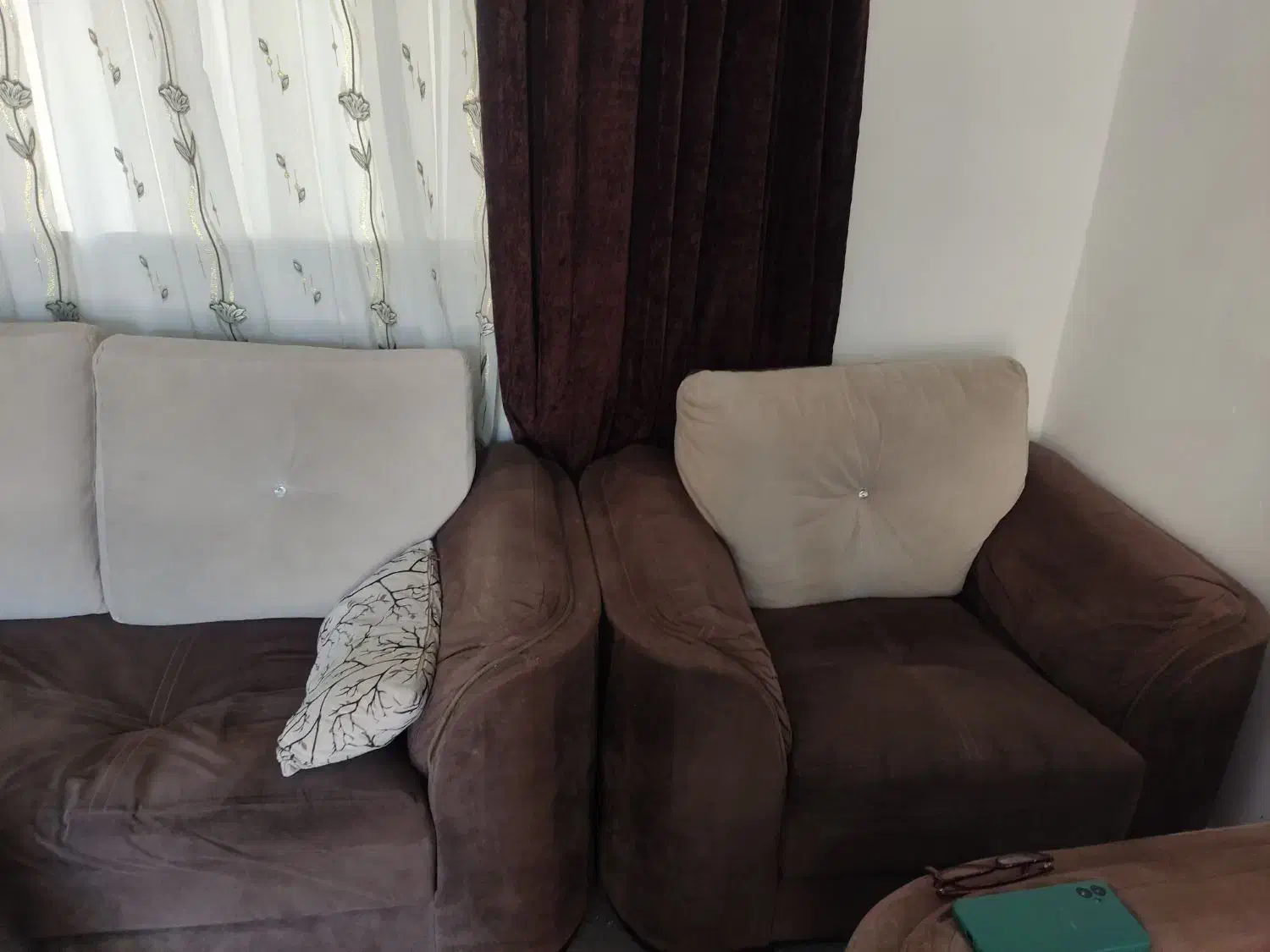 مبل دست دو برای فروش|مبلمان خانگی و میز عسلی|امیدیه, |دیوار