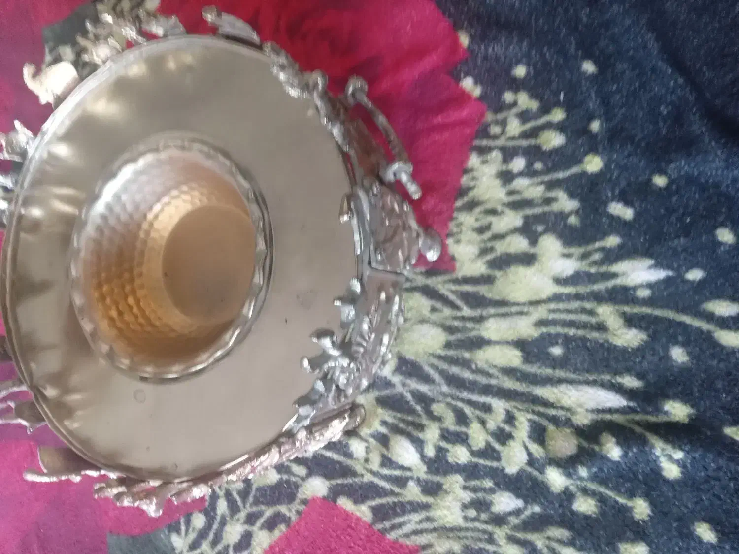 منقل طلایی مجلسی|کلکسیون اشیاء عتیقه|اصفهان, عسگریه|دیوار