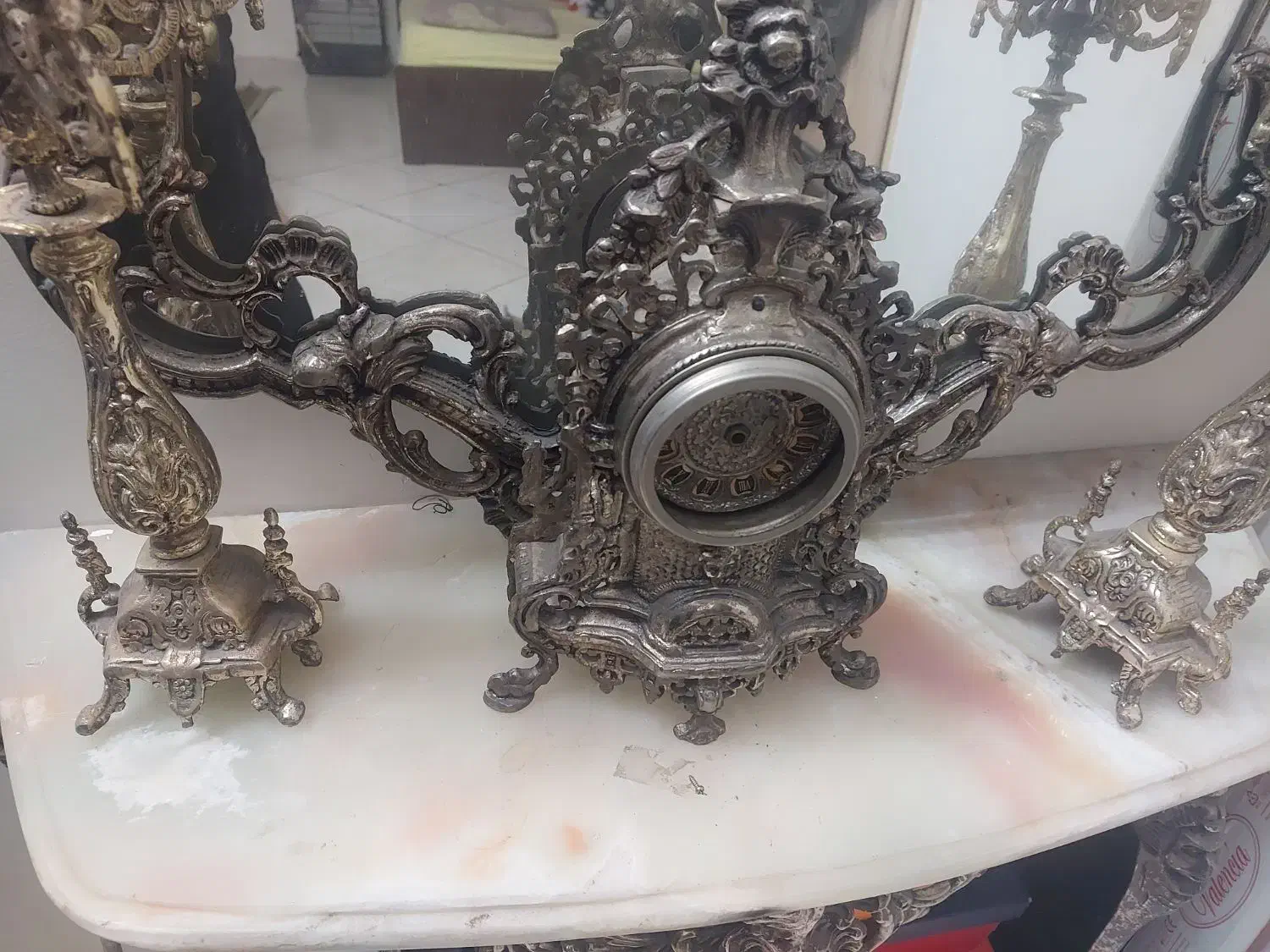 آینه شمعدان برنج قدیمی|آینه|تهران, تهرانپارس غربی|دیوار