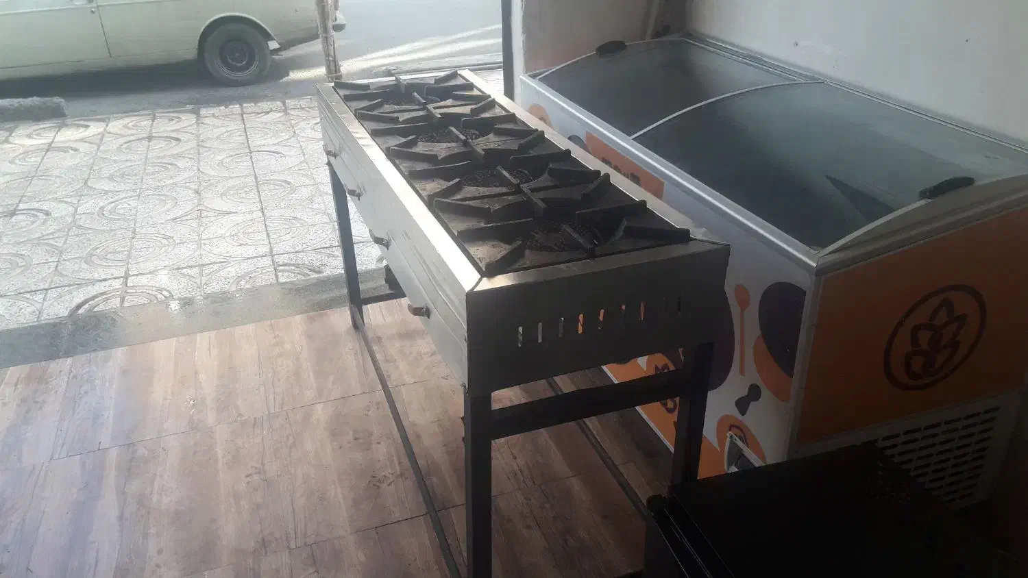 فروشی اجاق چهار شعله صنعتی آشپز خانه|کافیشاپ و رستوران|نسیمشهر, |دیوار