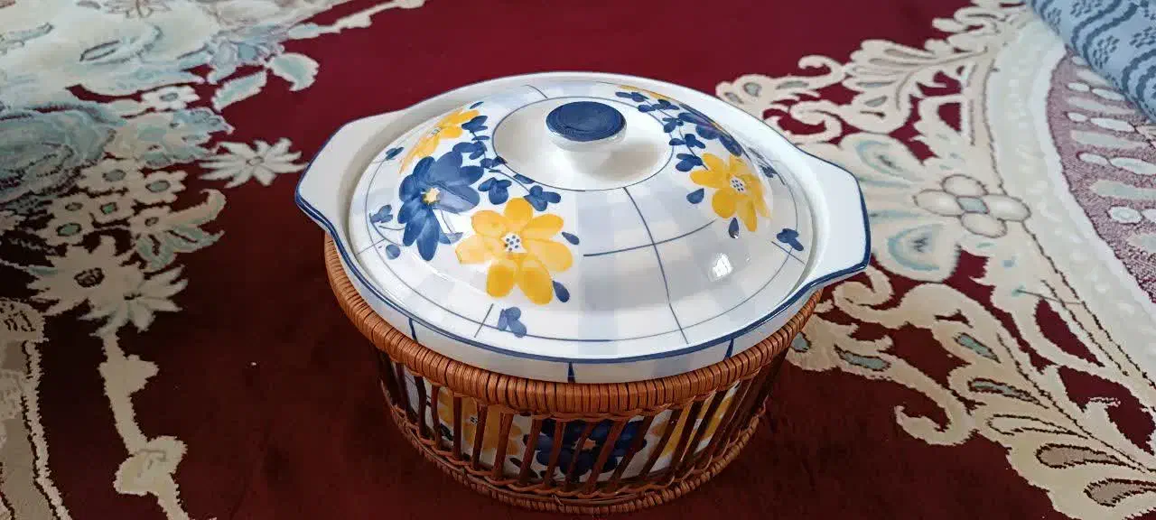 ظروف چینی گل پنبه‌ای|ظروف سرو و پذیرایی|اصفهان, بهارستان|دیوار
