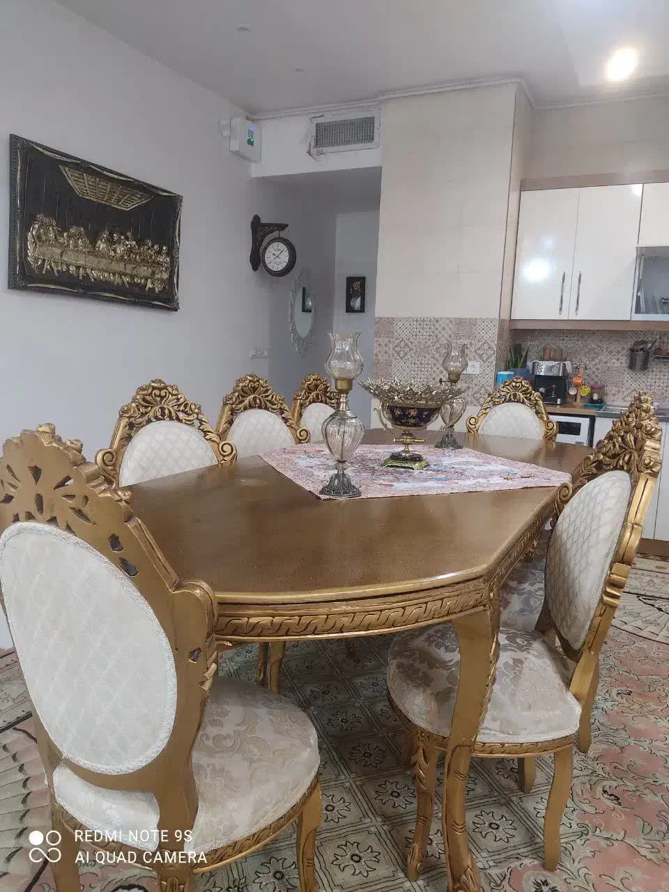 مبل سلطنتی 9 نفره میز نهار خوری 8 نفره|مبلمان خانگی و میز عسلی|دورود, |دیوار