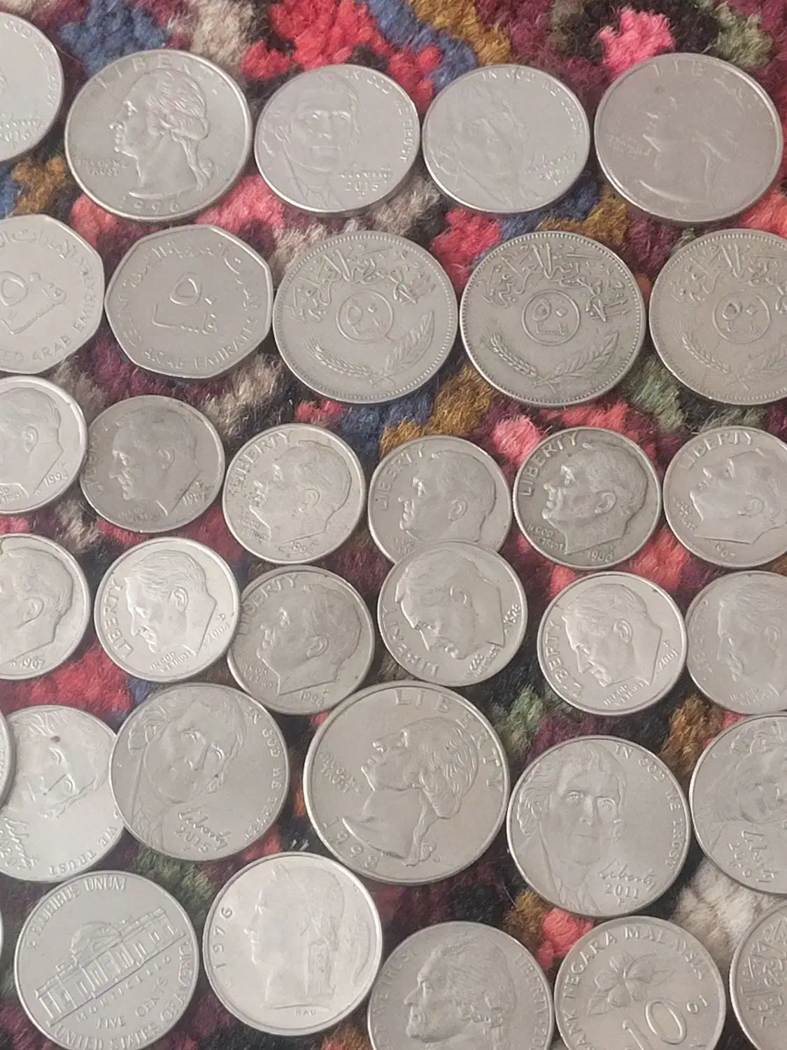 تعدادی پول نقره قدیمی|کلکسیون سکه، تمبر، اسکناس|تبریز, |دیوار