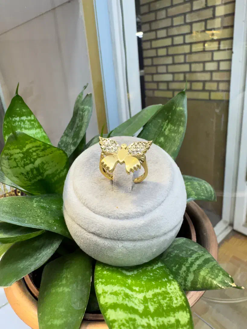 انگشتر پروانه بدون اجرت|جواهرات|تویسرکان, |دیوار